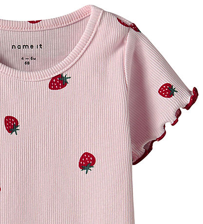 Name It Body k/ä - Rib - NbfJillie - Ballerina m. Erdbeere