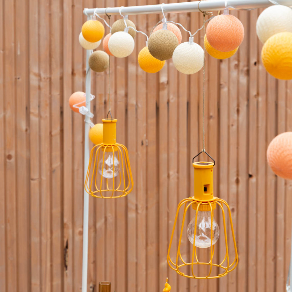 Cotton Ball Lights Outdoor starter kit lichtslinger - Naranja