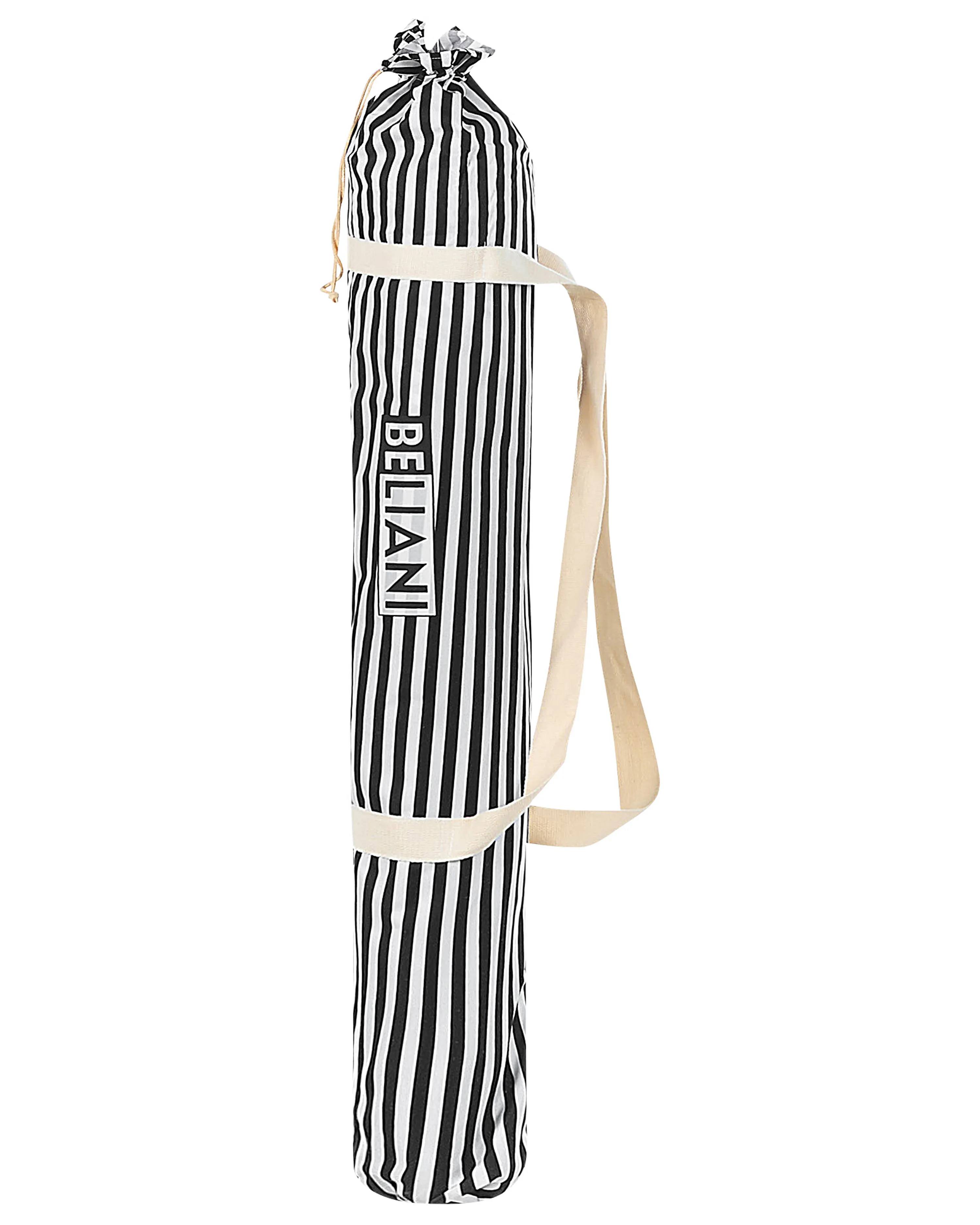 Parasol 150 cm MONDELLO Zwart/wit