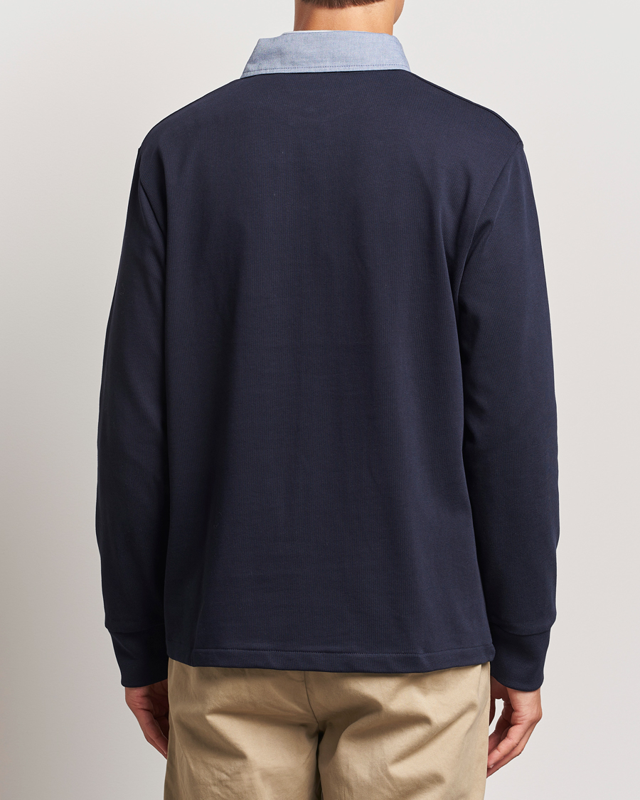 GANT Chambray Solid Heavy Rugger Evening Blue