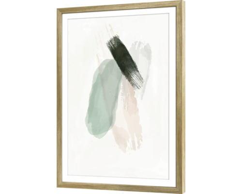Ingelijste foto, abstracte pastelkleuren, 40x60 cm