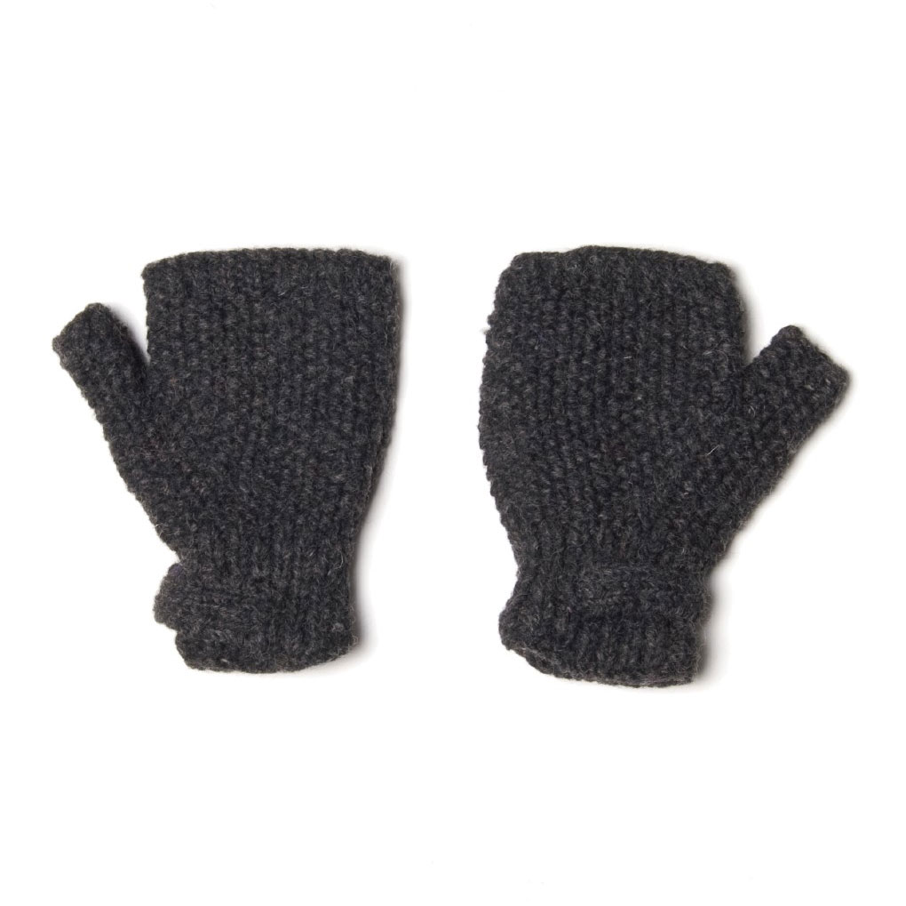 Handschuhe, anthrazit/grau, ohne Finger günstig bestellen