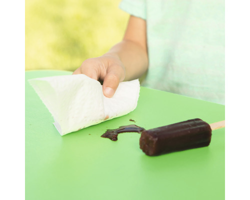 Kleutermeubilair Lifetime 4-zits bestaande uit: 2 banken, tafel, groen kunststof