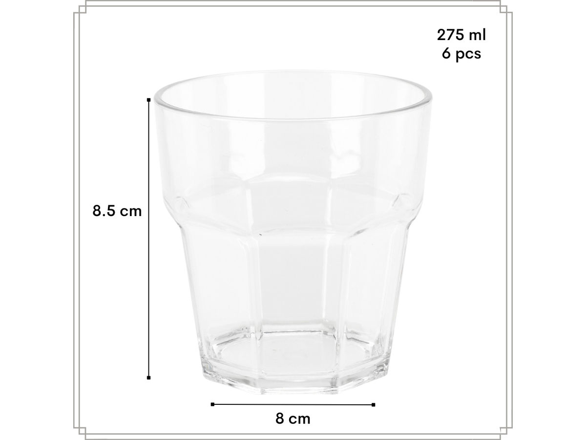 OTIX Oceani kunststof drinkglazen - set van 6