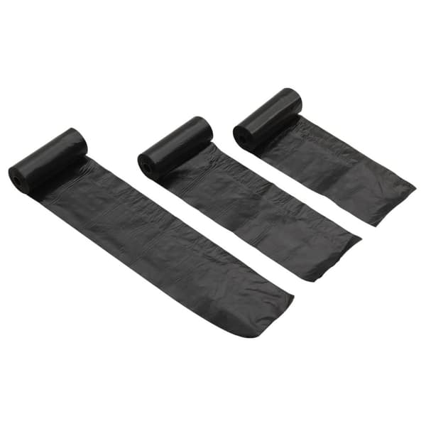 vidaXL Bæsjposer 750 stk svart 30x20 cm PE