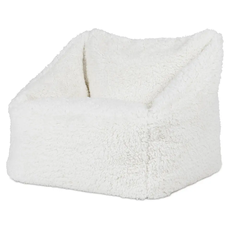 icon Kindersitzakken Teddybeer - Fleece Zitzak - Crème