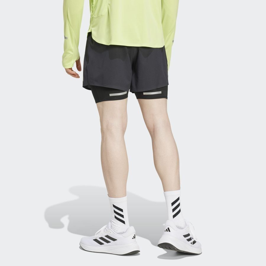 Adidas Short de running réfléchissant 2 en 1 Ultimate
