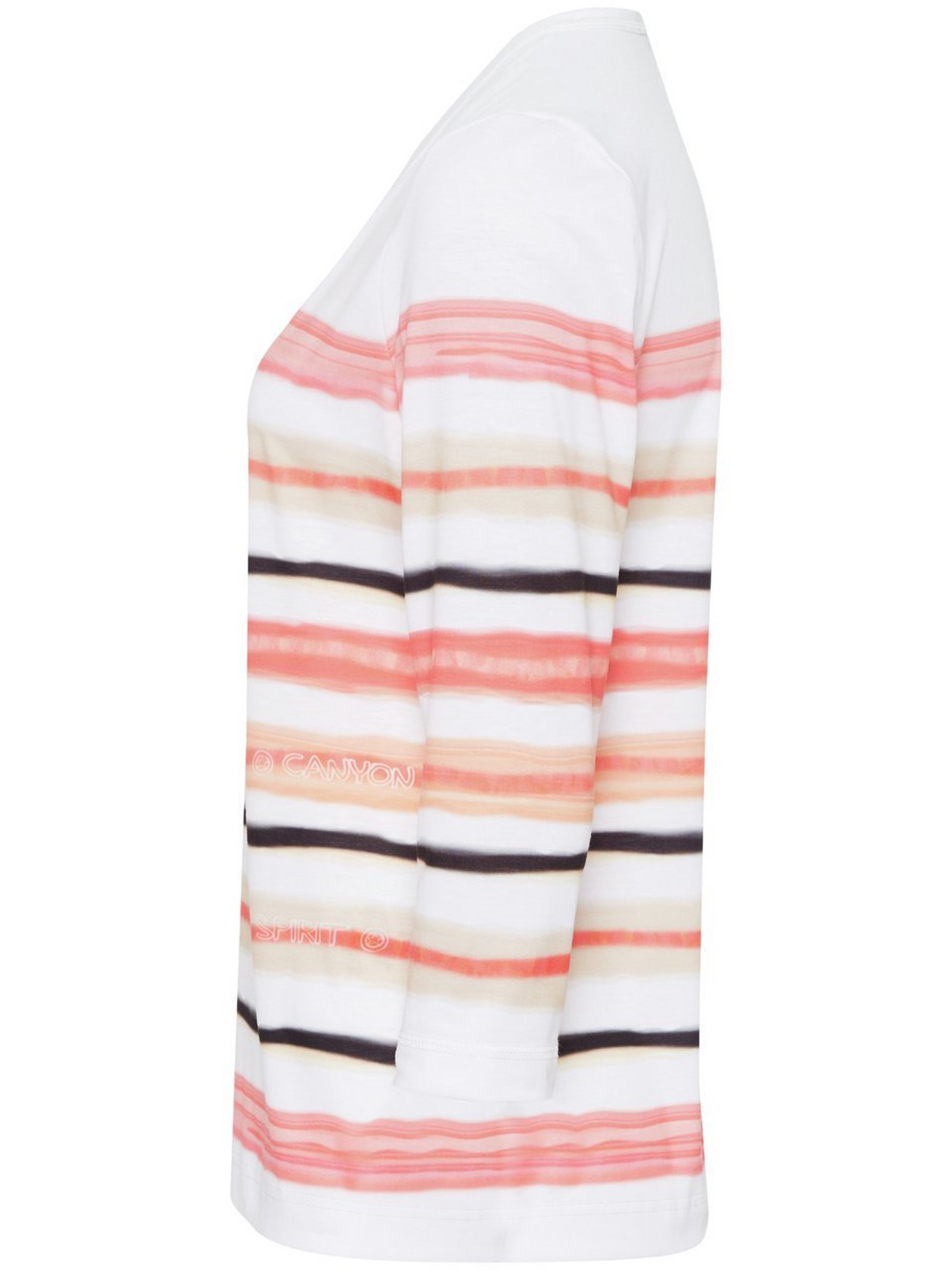 V-Shirt mit 3/4-Arm
