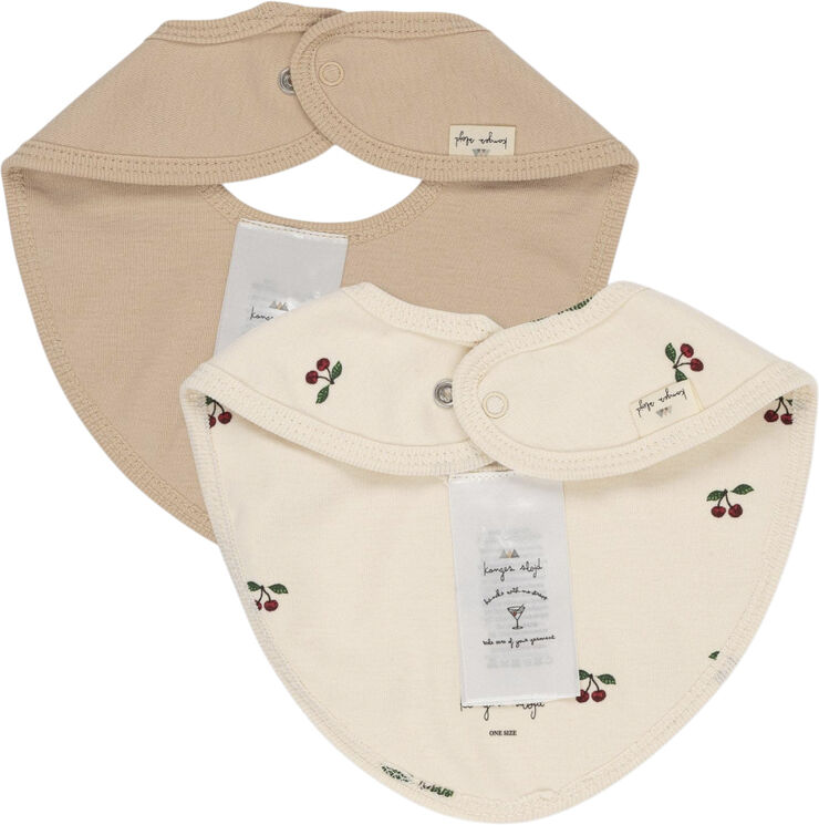 Konges Sløjd 2 PACK BIBS Cherry