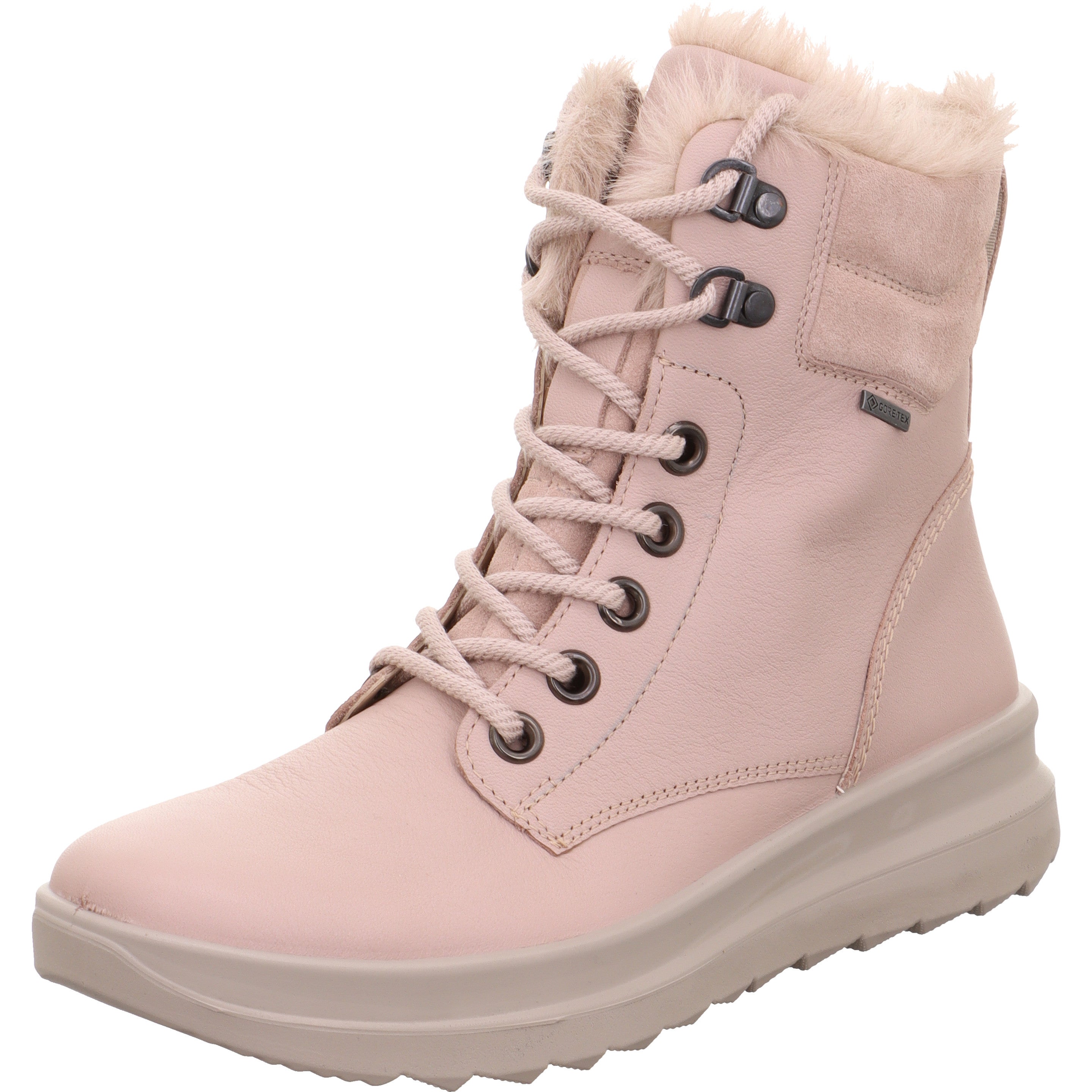 legero DREAMER Damen  Schnürboots mit Reißverschluss - Farbe: Cipria - Größe: 6.5