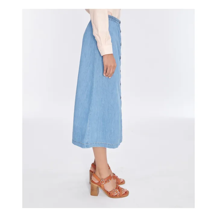 A.P.C. Jupe Deauville Coton Bio | Bleu Clair