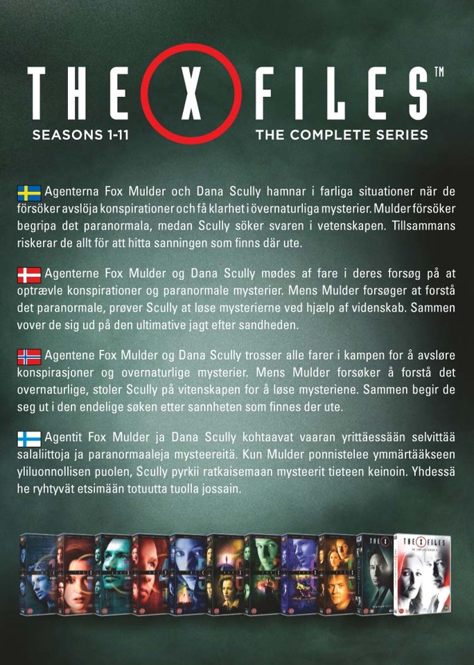 X-Files, The: Sæsons 1-11 (65-disc) - DVD