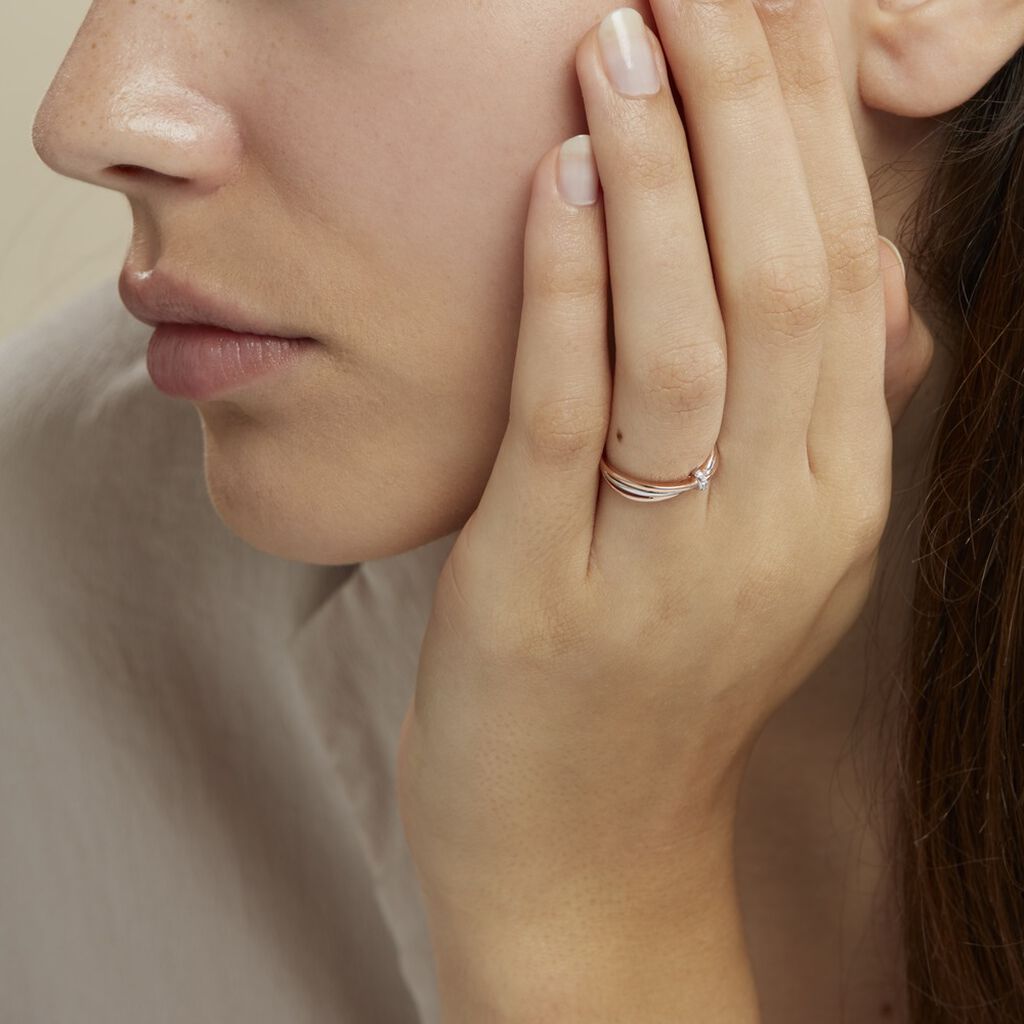 Bague Ruthe Or Bicolore Diamant