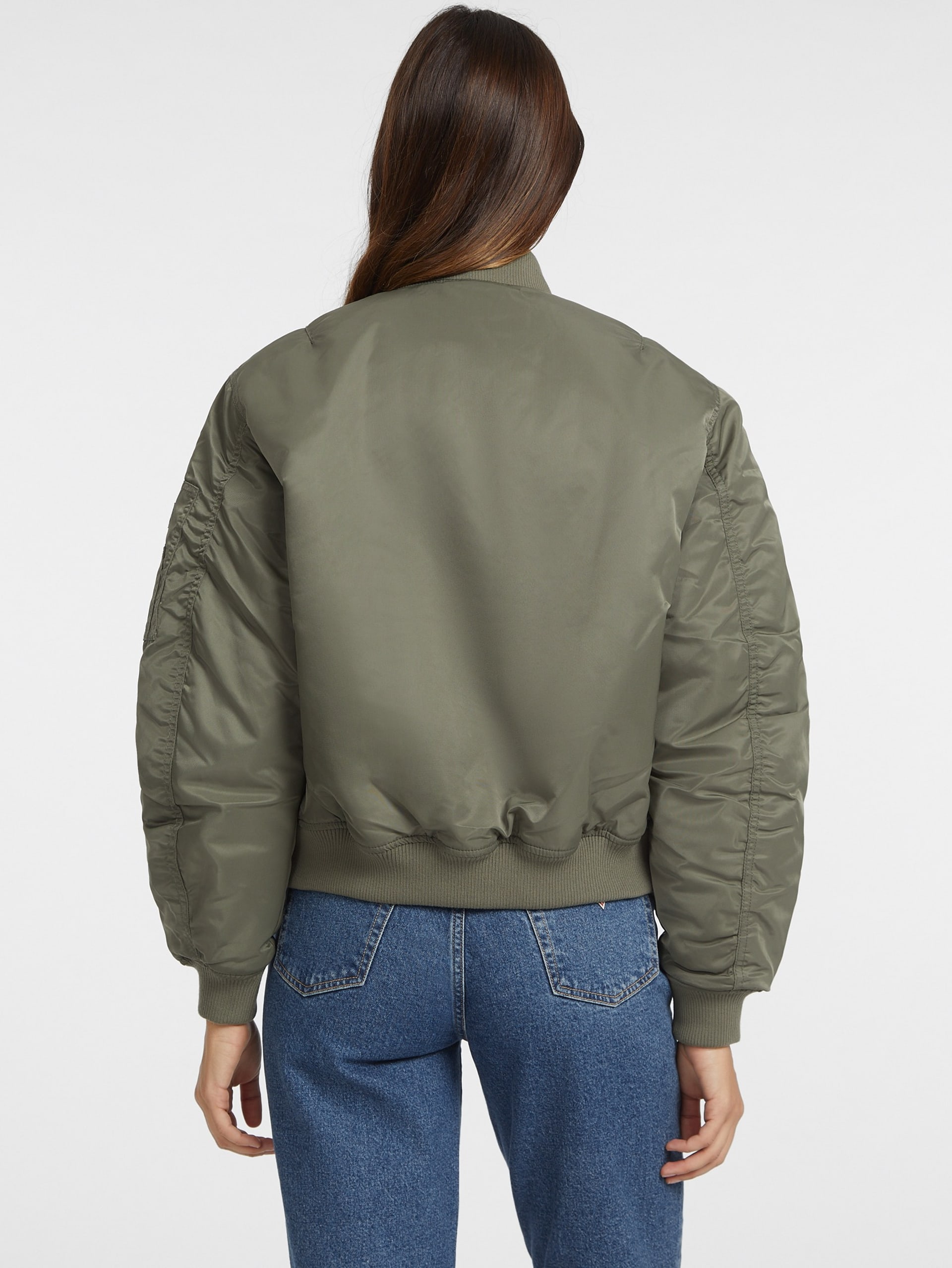 Jaqueta bomber de nylon