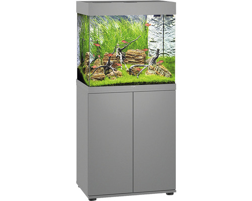 Juwel Lido 120 LED SBX aquariumcombinatie met LED-verlichting, verwarming, filter en grijze kast