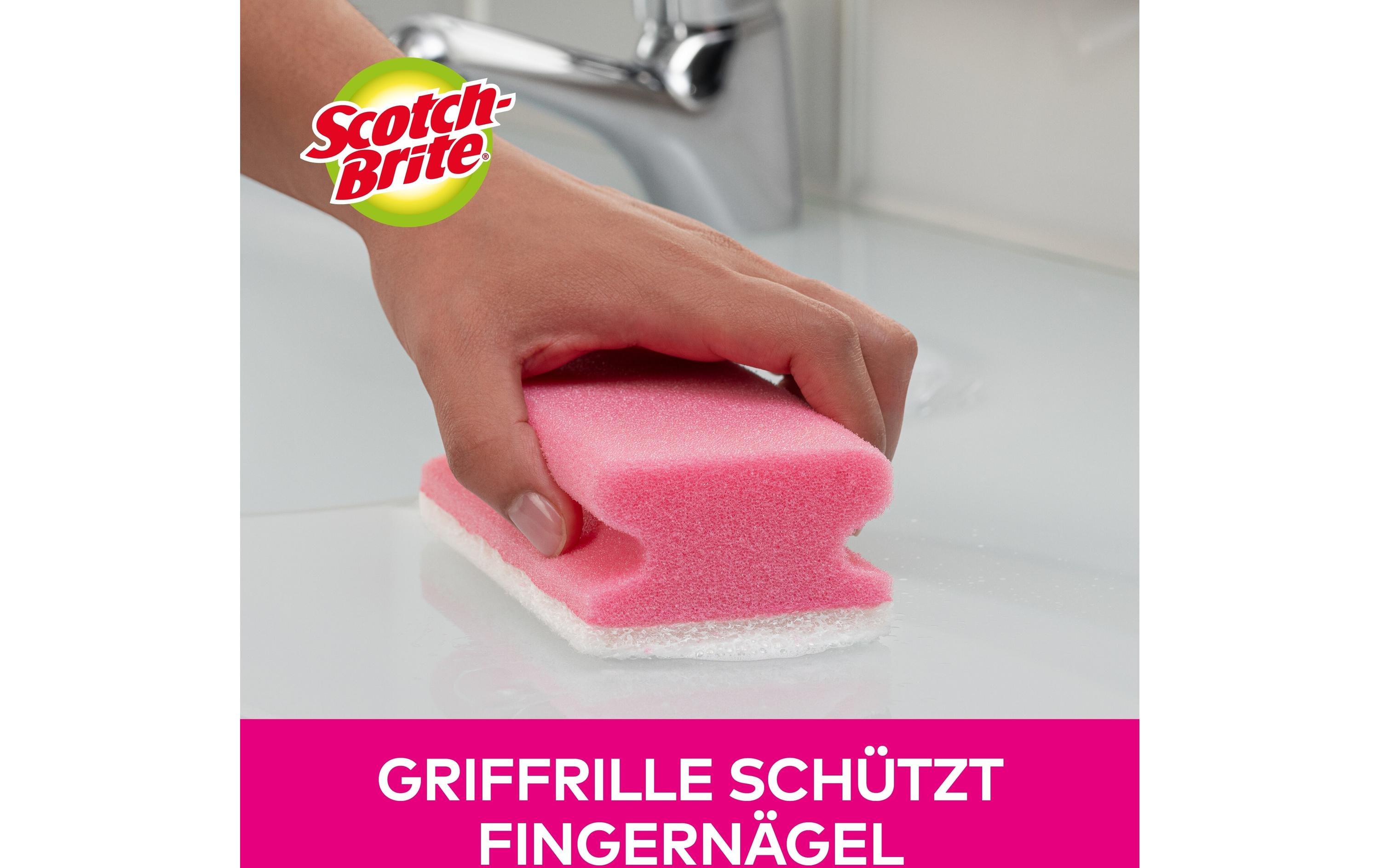 Schwamm 3M Scotch-Brite Bad 16 Stück PinkReinigungsschwamm