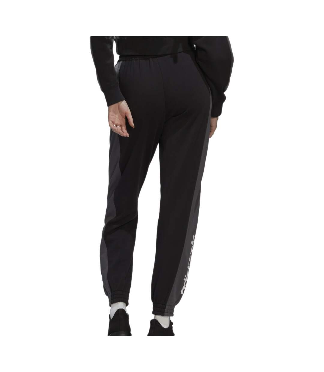 Jogging Noir/Gris Femme Adidas Cuffed