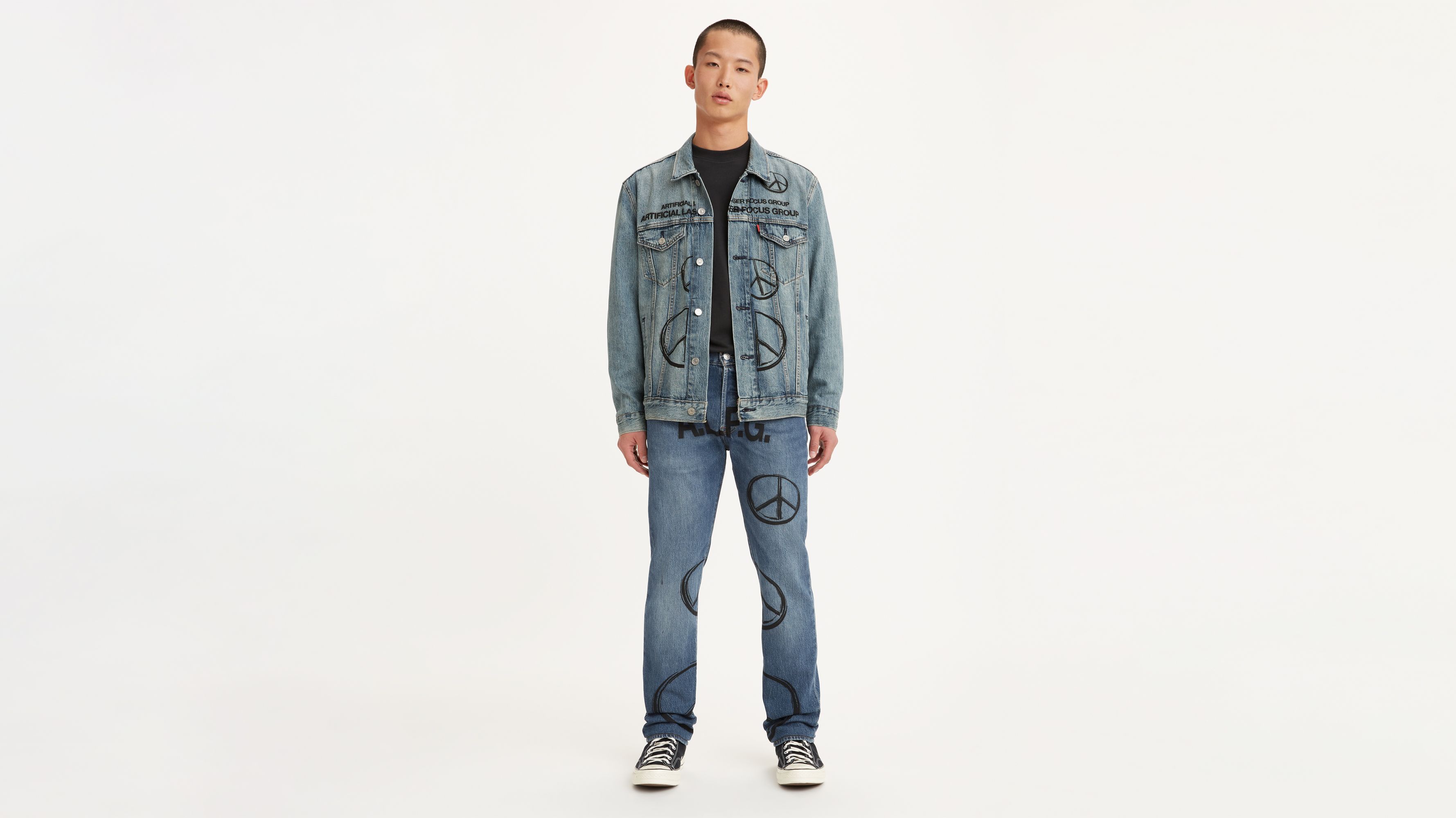 Jean Levi's® X Jaden Smith 501® - Medium Indigo - Bleu