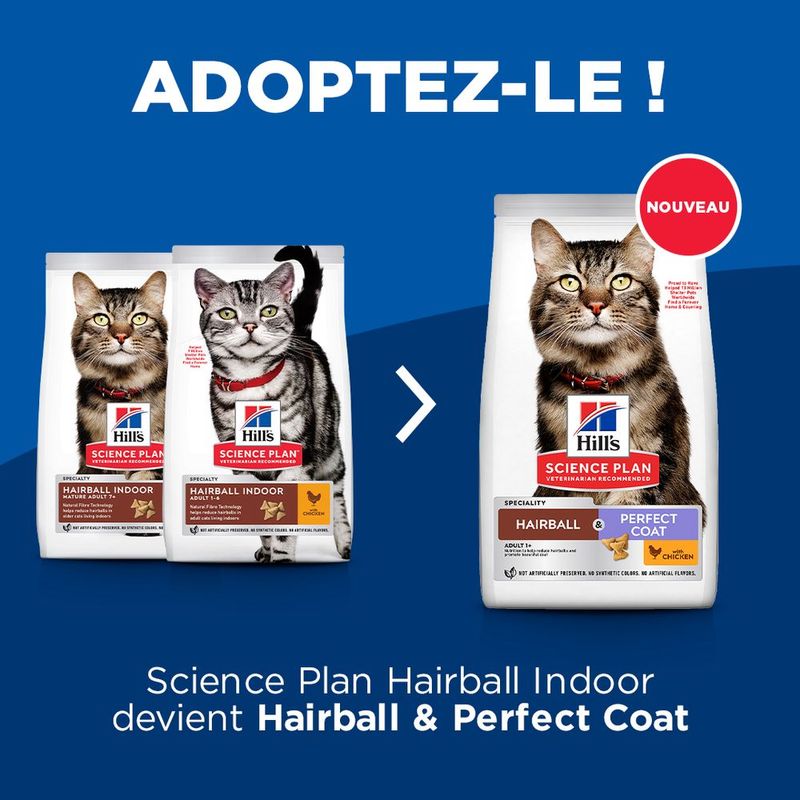 Hill's Science Plan Adult Hairball & Perfect Coat poulet