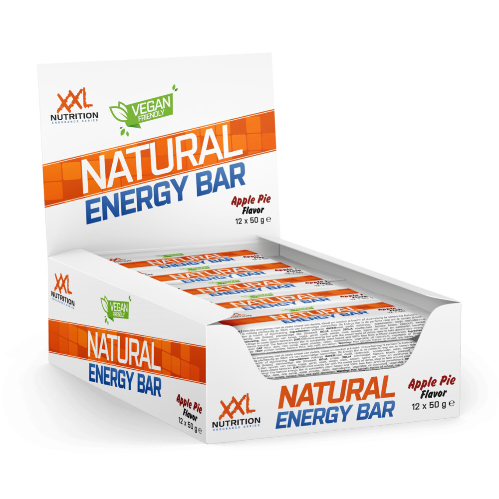 12x XXL Nutrition Natural Energy Bar Apple Pie50 gr