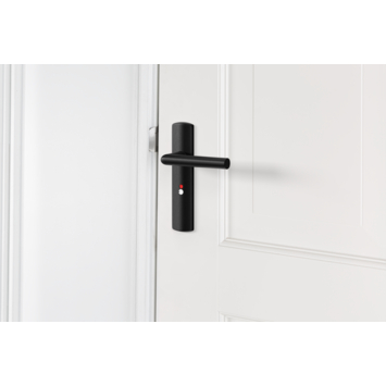 AXA deurkrukset Curve Milan zwart blindschild zilver wc-/badkamersluiting 63/8
