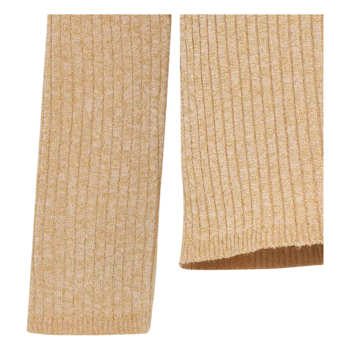 Bellerose Col roulé Anolux Lurex | Sable