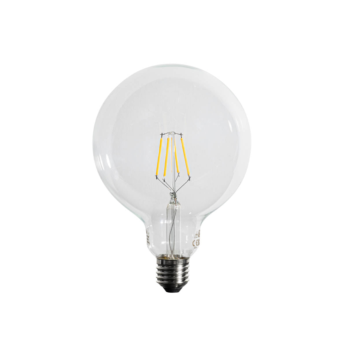 LUEDD E27 dimbare LED lamp G125 5W 450 lm 3000K