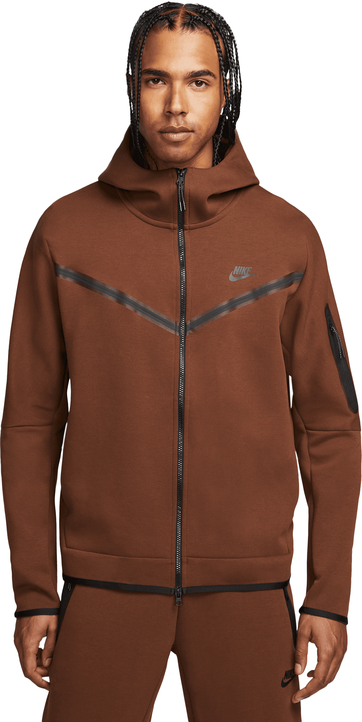 Nike Tech Fleece Windrunner Tall Braun F259