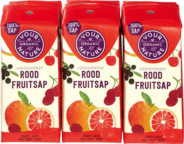 Rood fruitsap