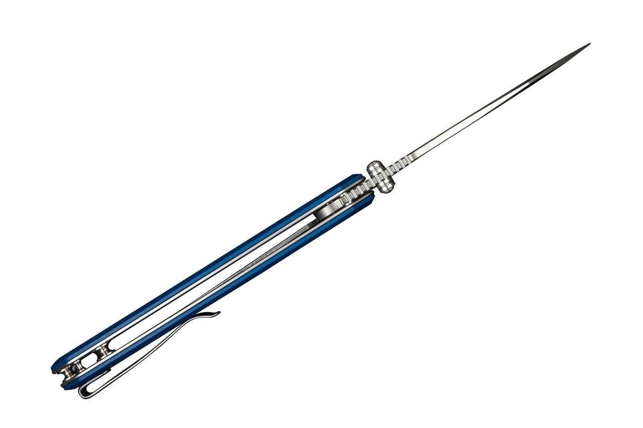 Civivi Placoid C23079-2 Satin 14C28N, Blue Shredded G10, zakmes