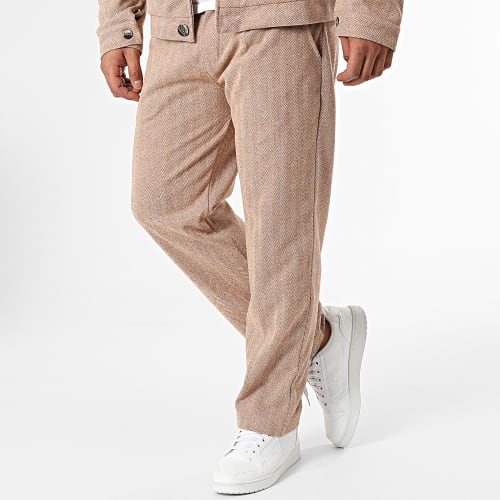 Ensemble Veste Et Pantalon Camel Chiné