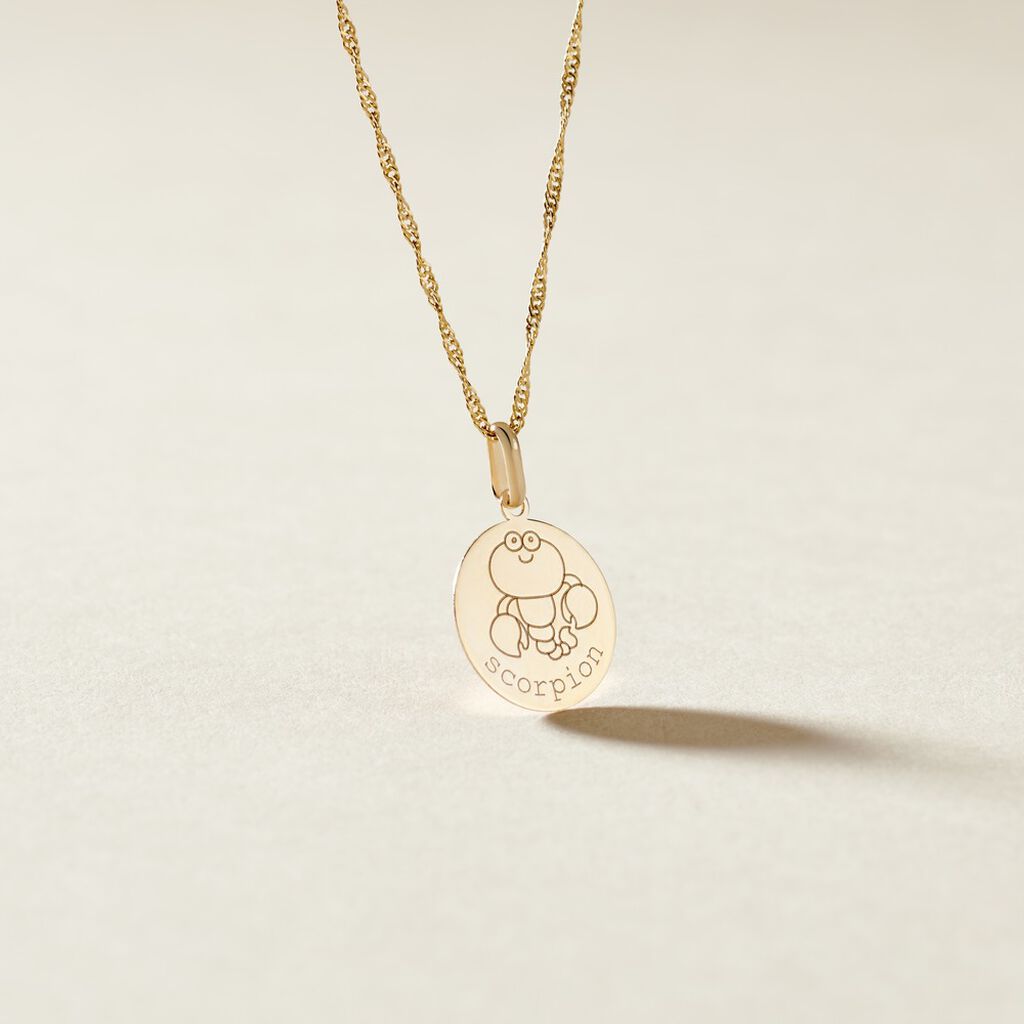 Pendentif Jannila Zodiaque Or Jaune
