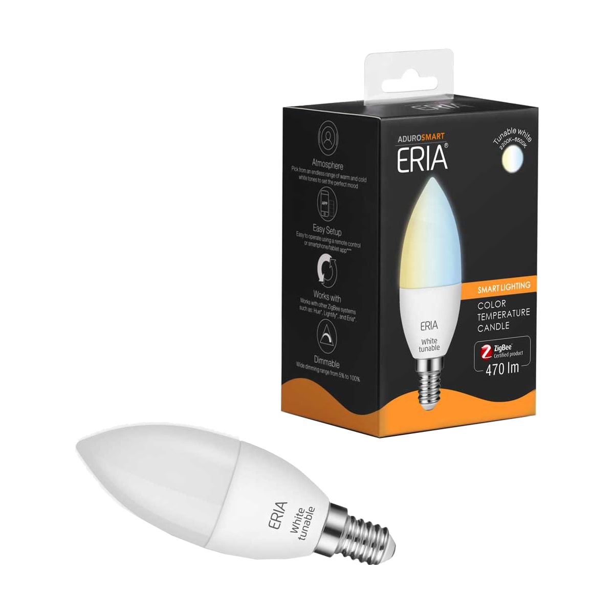 Aduro Smart Eria LED-pære 6W E14 AS15066034