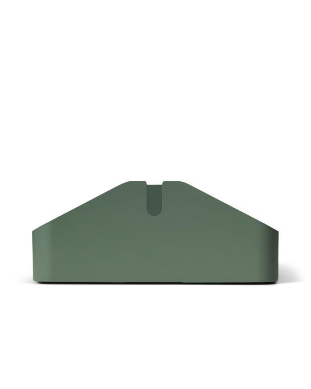 Pedestal Power Tray Double tv-organizer Mossy Green