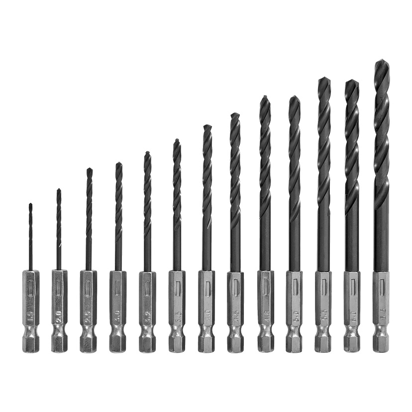 Borsett 13 deler Ø1,5-6,5 mm