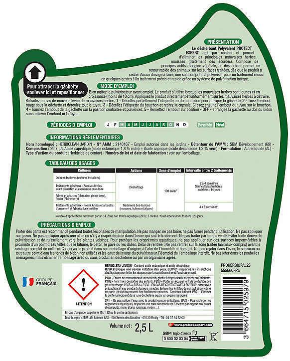 Désherbant polyvalent Solabiol Protect Expert 2,5L