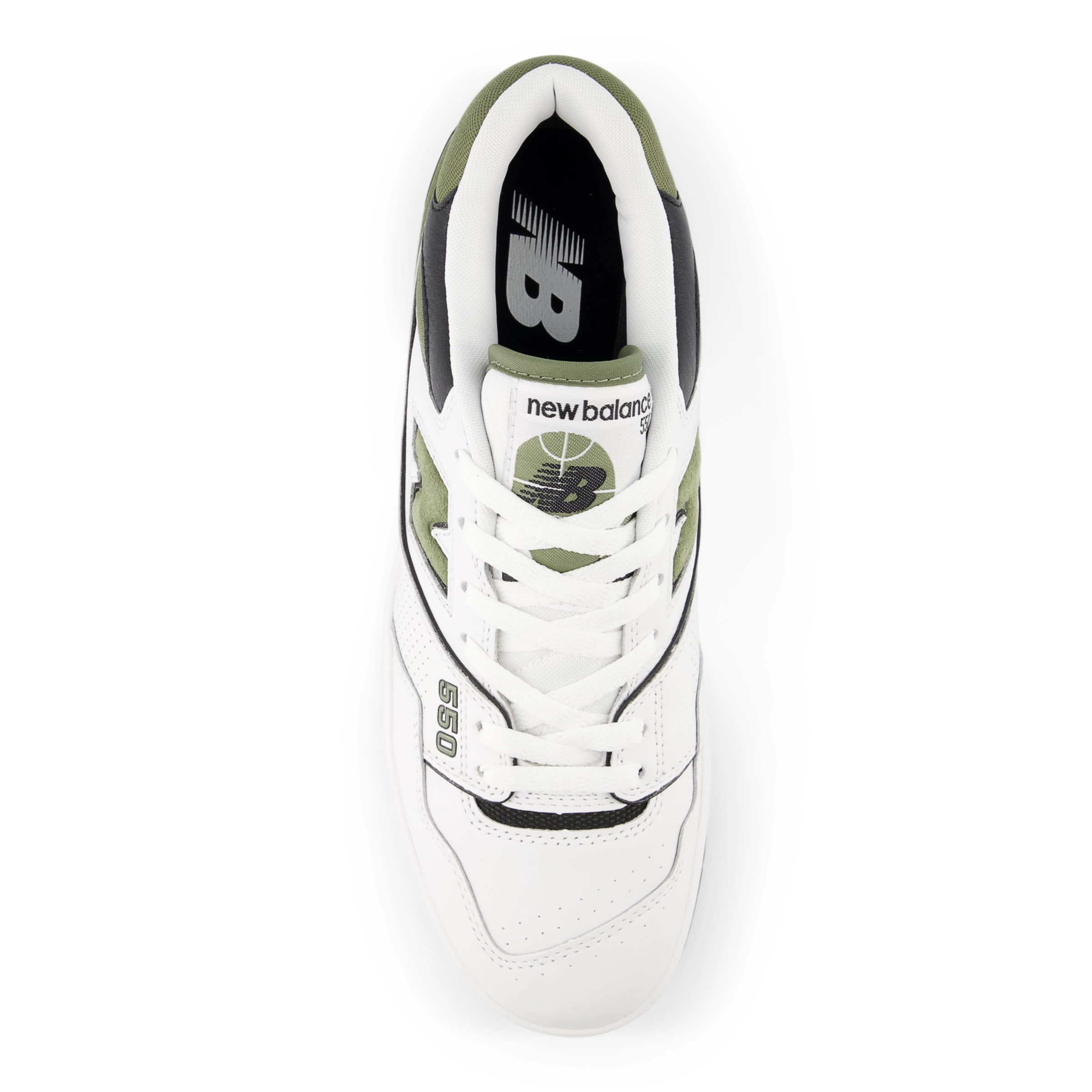 550 White con dark olivine e black
