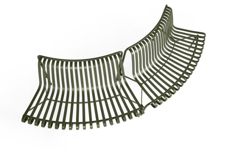Hay Palissade Park tuinbank rond set van 2 out/out Olive