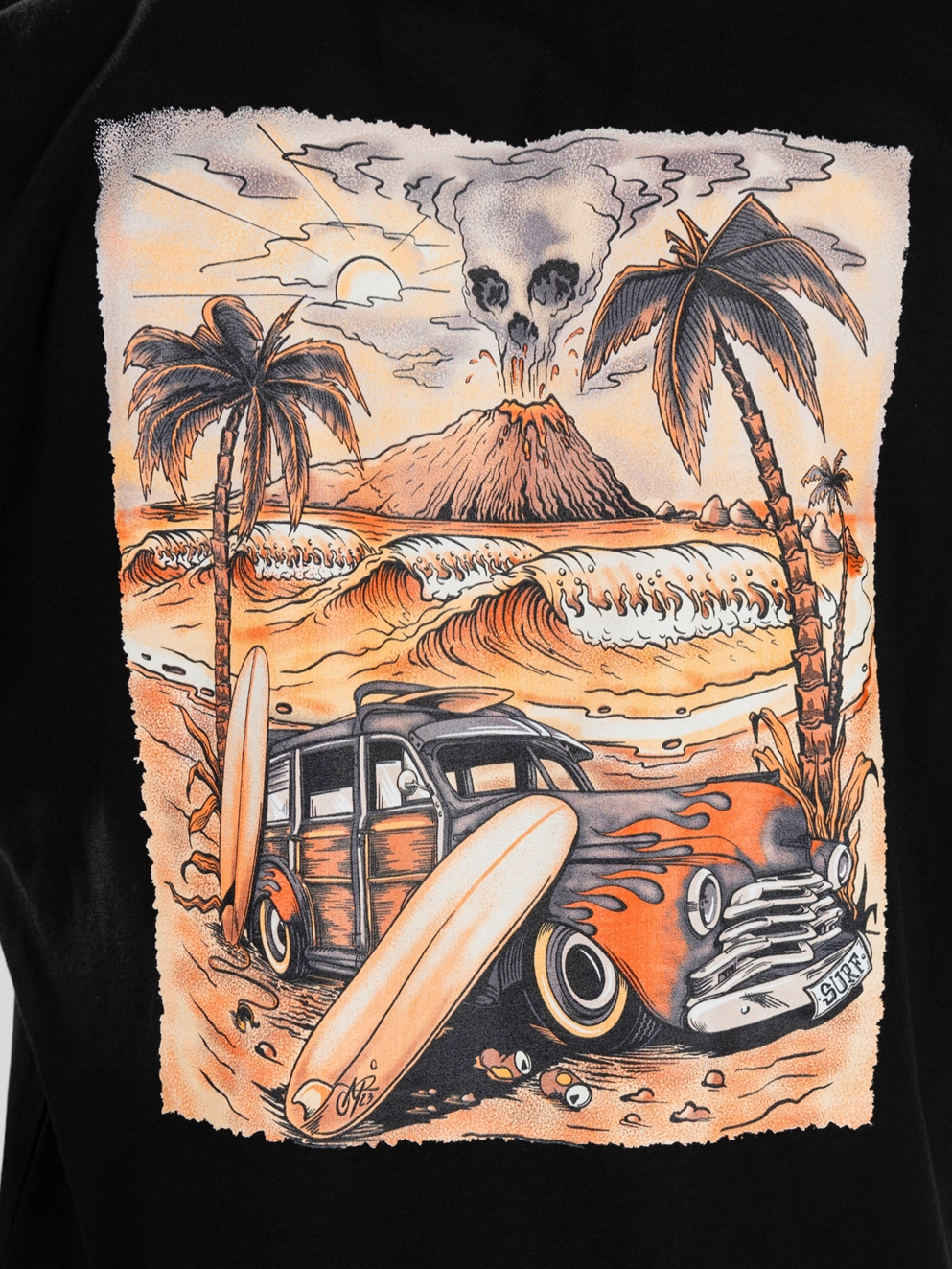 Blue Tomato Volcano Skull T-Shirt black