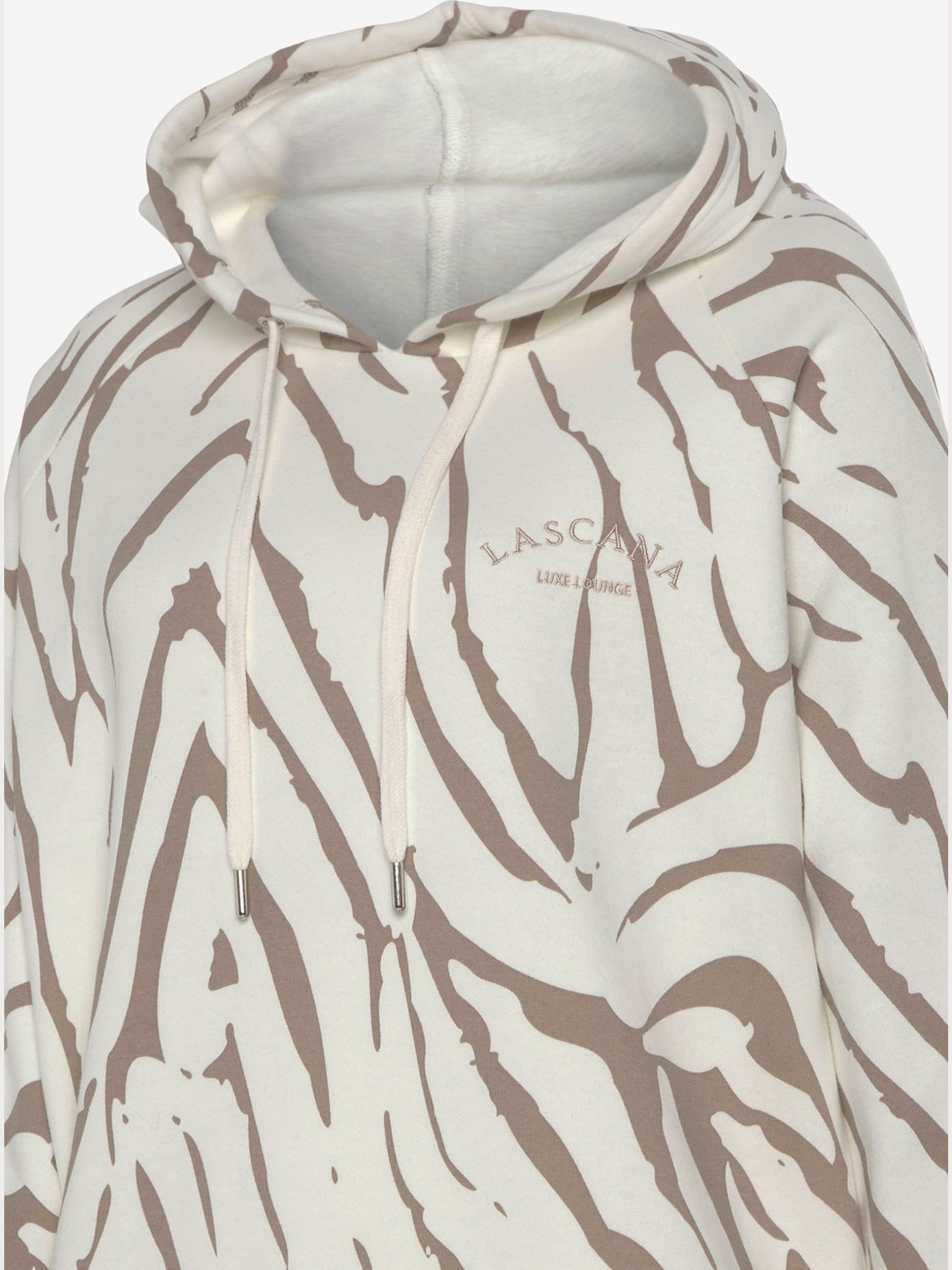 Sweatshirt à capuche avec motif zèbre