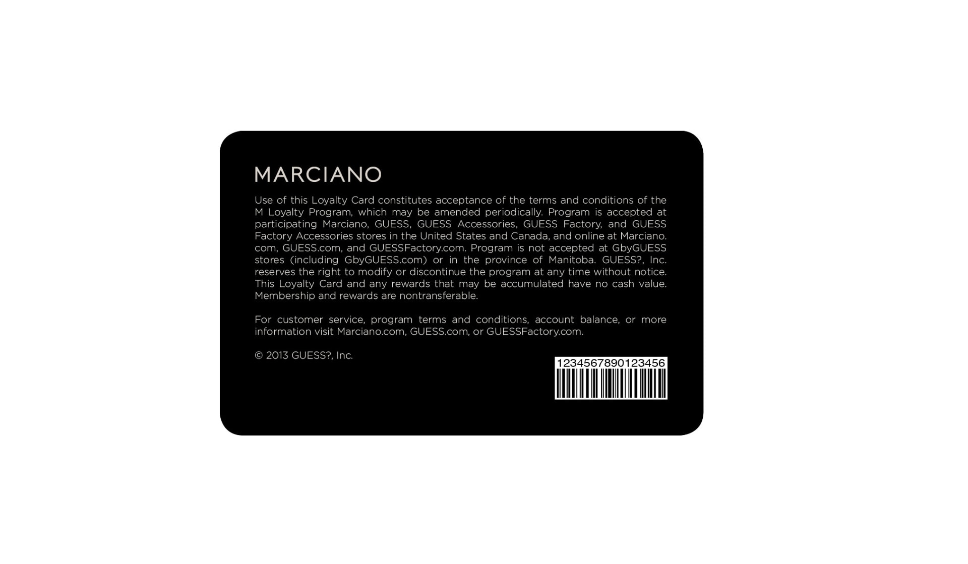 Cartão-presente Marciano