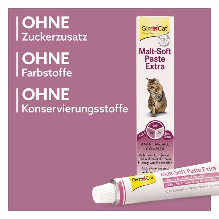GimCat Malt-Soft Paste Extra für Katzen, 50 g