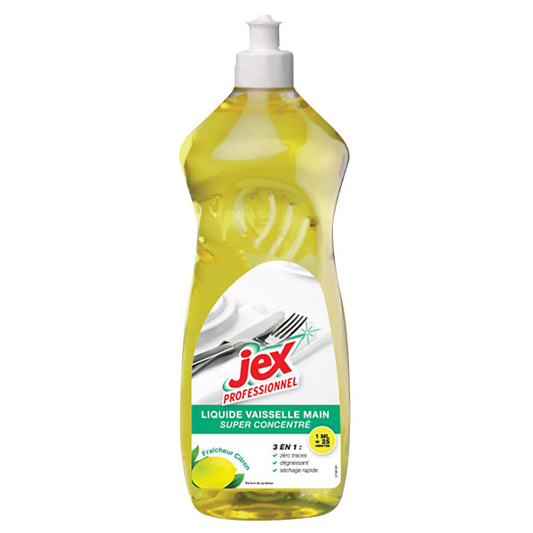 Liquide vaisselle dégraissant 3 en 1 Jex Professionnel citron 1 L