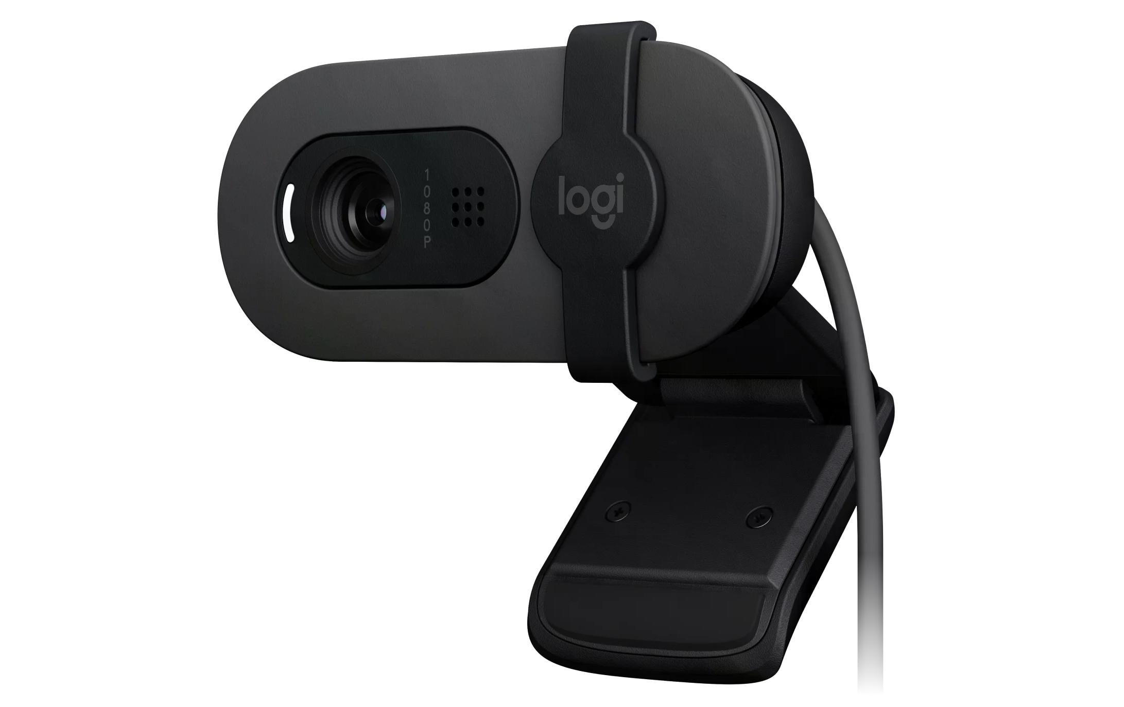 Webcam Brio 105 Full HD 1080p 30 fpsEine Full HD-Business-Webcam mit 1080p, automatischem Lichtausgleich und integrierter Abdeckblende