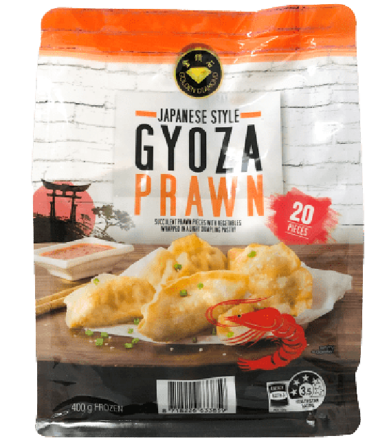 Golden Diamond Bevroren Gyoza met Garnaal 400g