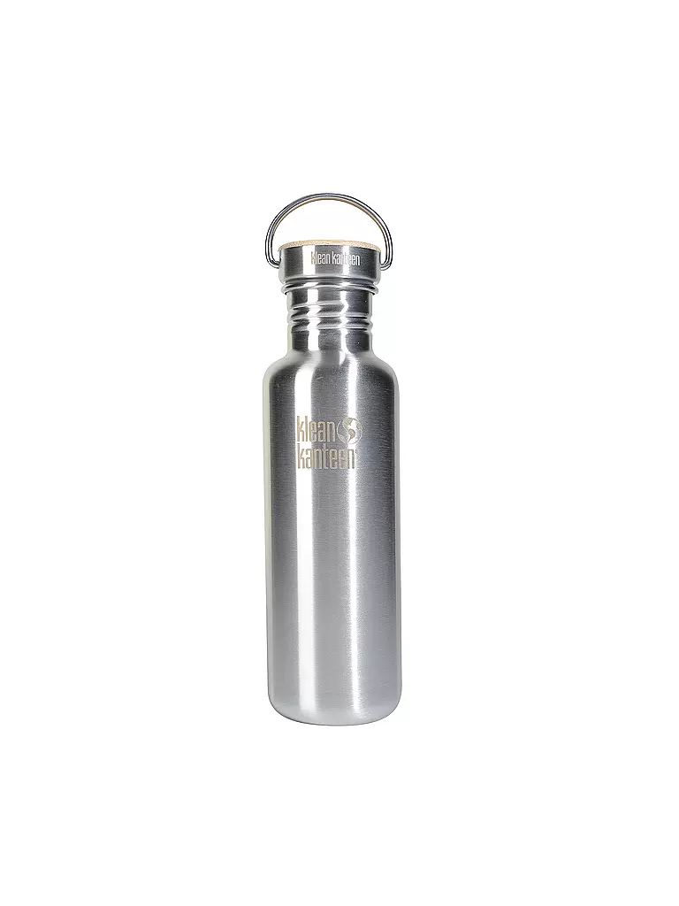 ORGANIC BASICS Edelstahl Trinkflasche 0,8l silber