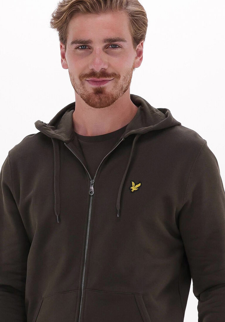 LYLE & SCOTT olijf lyle & scott vest zip trough hoodie