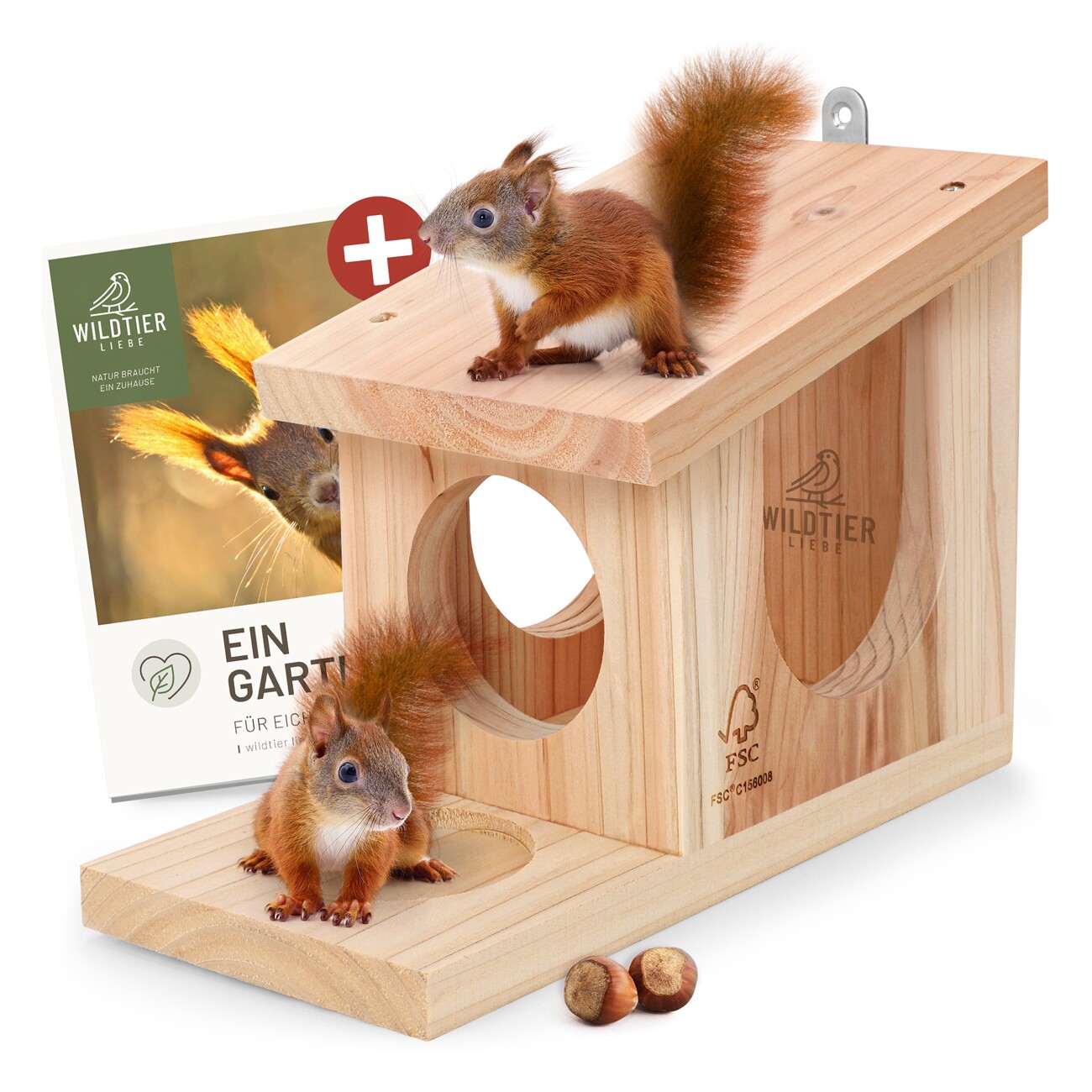wildtier liebe Eichhörnchen Spielhaus