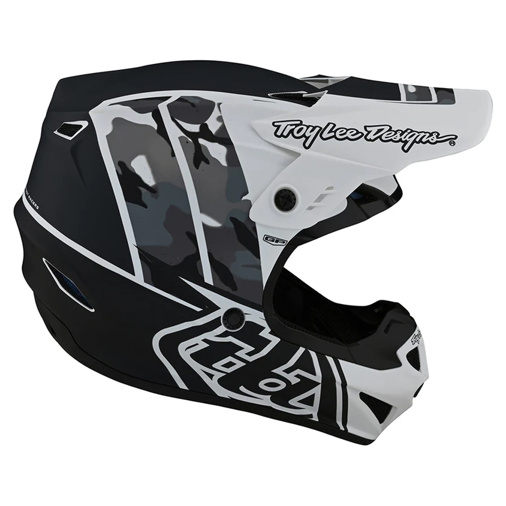 Troy Lee Designs - Casque GP Nova Noir / Blanc / Camouflage Noir