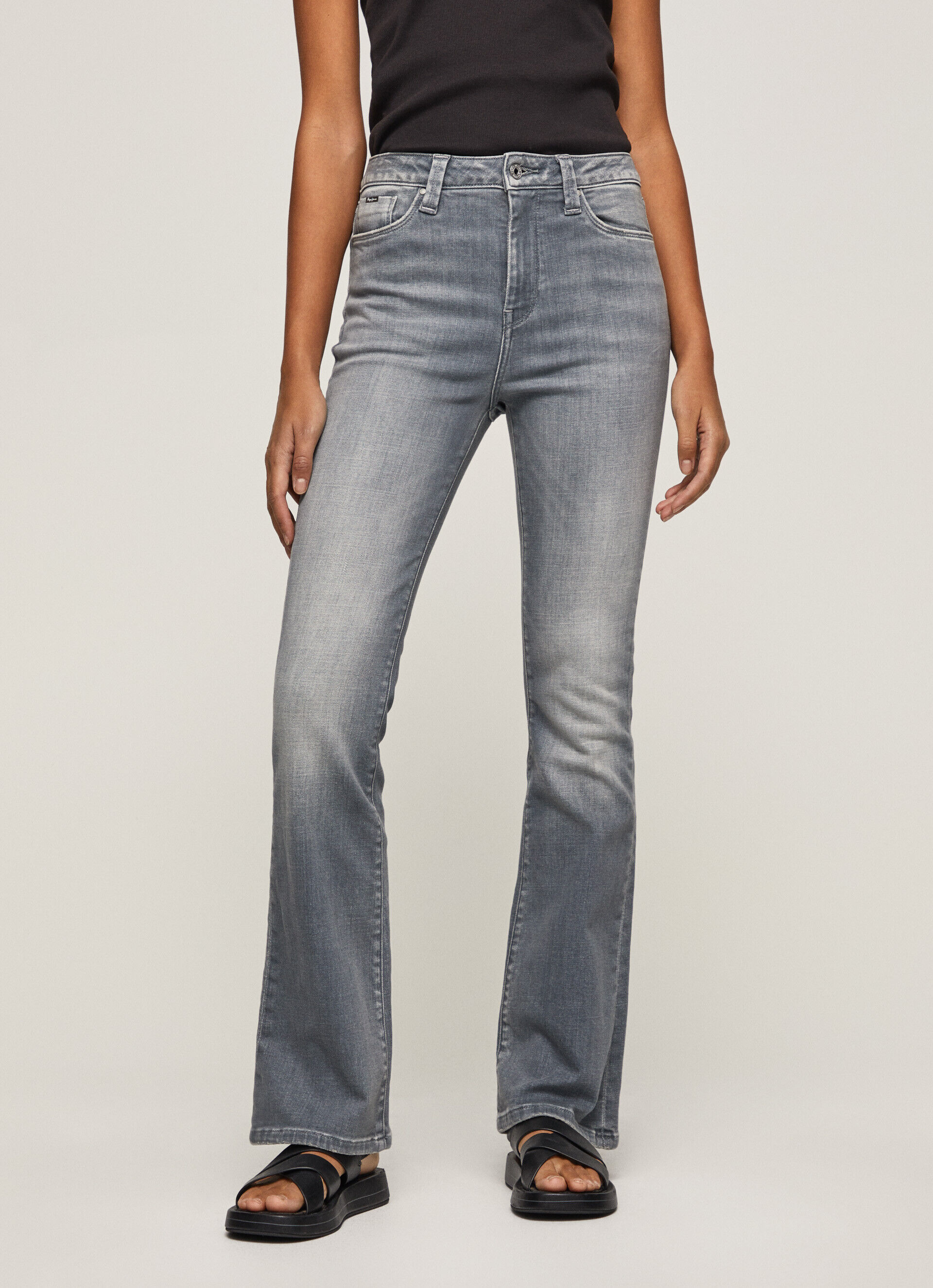 Calça jeans Jean Dion Fit Flare de cintura alta - jeans